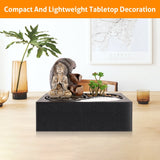 Load image into Gallery viewer, Tabletop Water Fountain Indoor Fountains Illuminated Feng Shui Zen Meditation Calming Relaxion Waterfall Fountain for Home Bedroom Office Decor