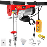 Load image into Gallery viewer, BEAMNOVA Electric Hoist 1500lbs 110-120v Overhead Engine Lift 110-120 Volt Winch with Line 4.92 Ft Remote Control Switch Hook Strap Beam Mounting Bracket Gloves Pulley