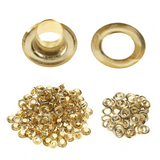 Load image into Gallery viewer, BEAMNOVA Grommet Kit Metal Eyelets 1/4 Inch 1000 Sets 6mm (Inner Diameter) for Curtains Leather Canvas, Gold