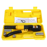 Load image into Gallery viewer, Custom Hydraulic Hand Crimper Crimping Tool for Stainless Steel Cable Railing Fittings for 1/8&quot; to 3/16&quot; Cable Wire Swaging Tool Kit 10 Ton with Stainless Steel Cable Cutter
