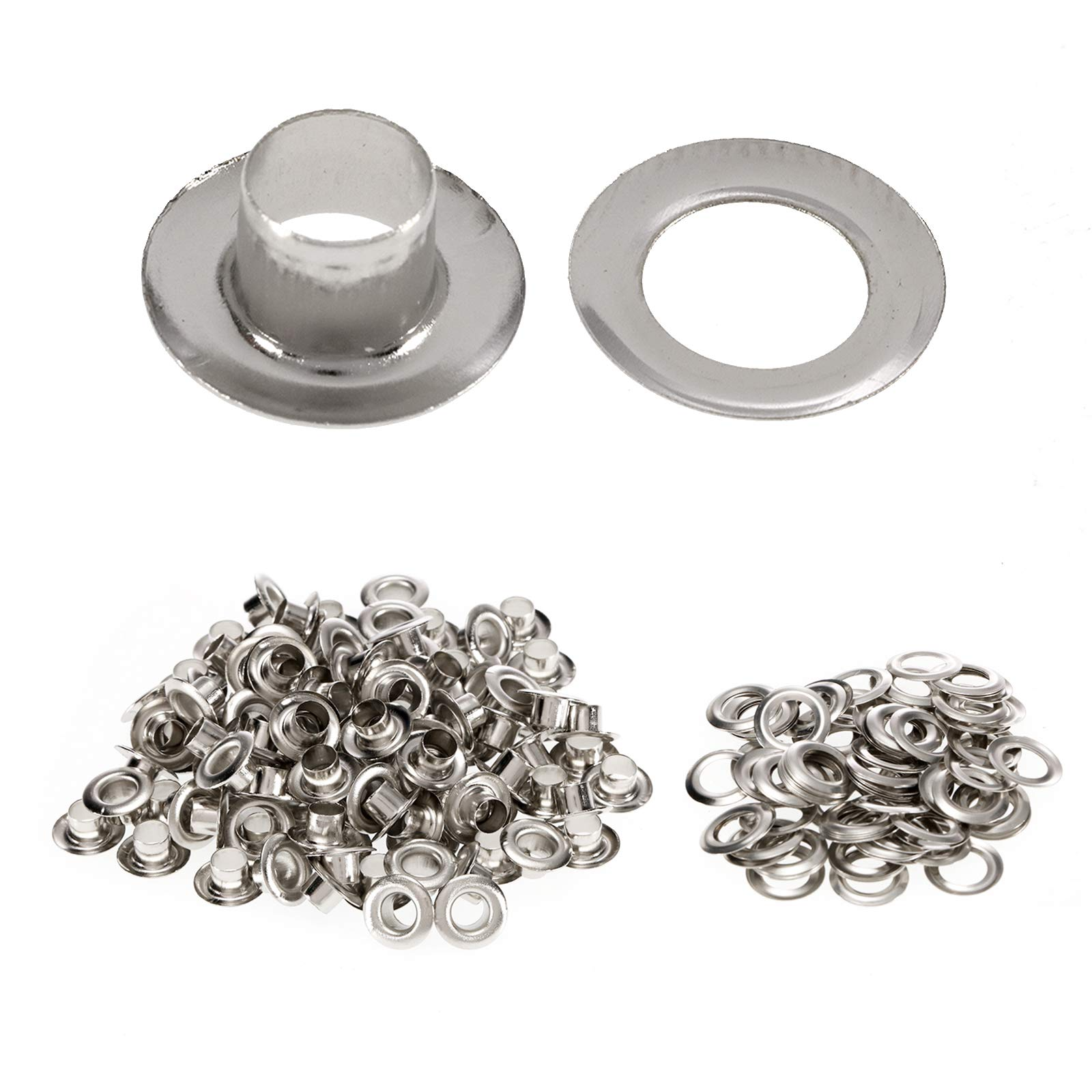 Grommet Kit,Grommets 1/2 inch Heavy Duty Metal Eyelets Kit for Fabric