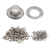 Load image into Gallery viewer, Grommet Kit Metal Eyelets 3/8 Inch 1000 Sets 10mm (Inner Diameter) for Curtains Leather Canvas, Silver