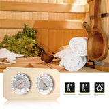 Load image into Gallery viewer, Sauna Thermometer 2 in 1 Wooden Sauna Hygrothermograph Indoor Fahrenheit Thermometer and Hygrometer for Hotel Sauna Room Accessories