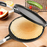 Load image into Gallery viewer, Waffle Cone Maker Ice Cream Cone Iron Machine Egg Roll Mold for House Commercial Homemade DIY Ice Cream Desserts Cone Baking Pan