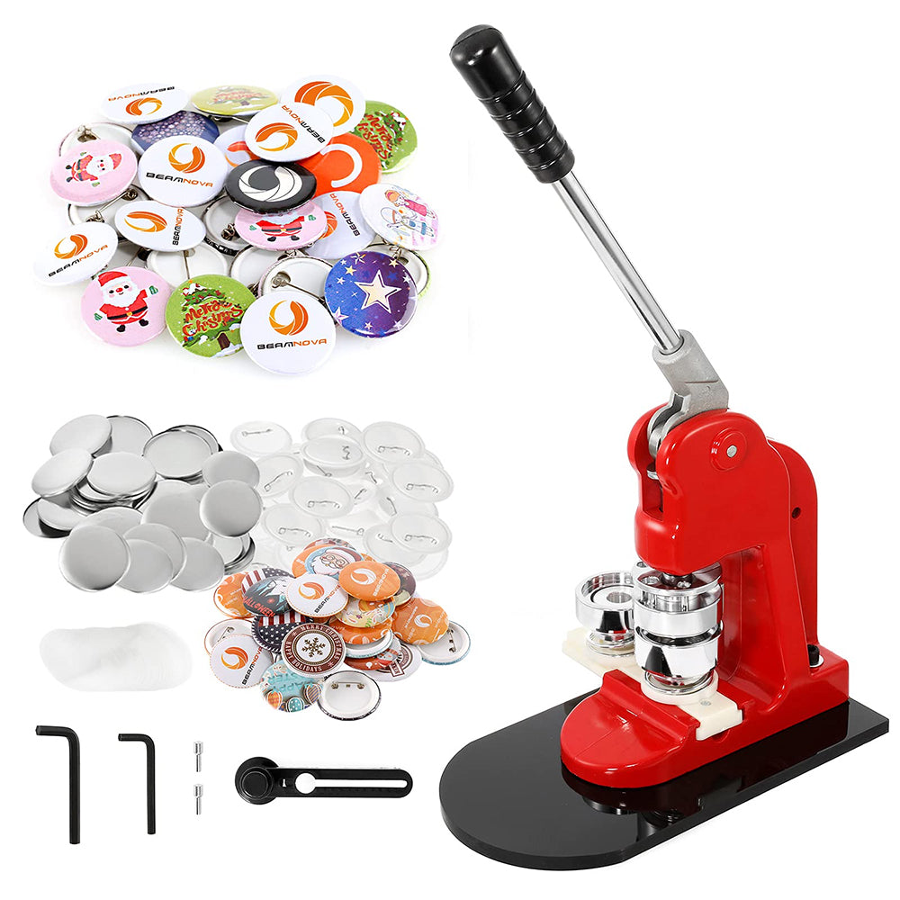 1-3 inch Button Maker Machine with 1000 Button Parts