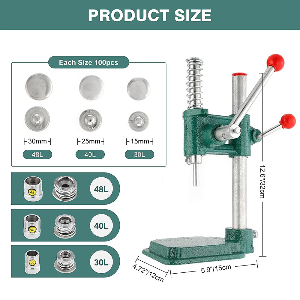 Fabric Button Maker, Punch Press Cloth Button Cover Making Machine