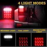 Load image into Gallery viewer, 2Pcs/set 16LEDs smoked universal taillights fit for Wrangler YJ TJ CJ JK truck trailer truck boat