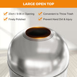Load image into Gallery viewer, 30 Gallon Stainless Steel Outdoor Trash Can, Open Top Garbage Can