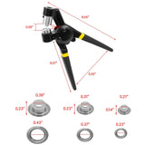 Load image into Gallery viewer, Grommet Tool Kit 5.5/8/10mm Multi-Size Hand Press Eyelet Pliers Kit with 900 Grommet Supplies &amp; Hollow Hole Punch Tool Black Handheld Eyelet Setter for Tarp Leather Canvas
