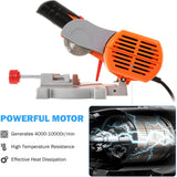 Load image into Gallery viewer, Mini Miter Saw Electric Power Table Saw Benchtop Cut-Off Chop Saw Max 45° Cutting for Crafts Miniatures Metal Wood Plastic Compound Cutter