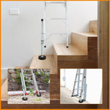 Load image into Gallery viewer, 2Pcs/Set 20&quot; Adjustable Ladder Leveler, Retractable Threaded Anti-Slip Base Ladder Steel Fittings Support Feet Balance Feet Stabilizer