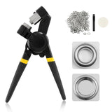 Load image into Gallery viewer, 3/8Inch (10mm) Grommet Tool Kit with 500 Grommet Supplies Handheld Hole Punch Pliers Eyelet Tool Grommets Press for Leather Fabric Paper Tarp Canvas