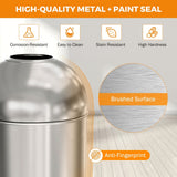 Load image into Gallery viewer, 30 Gallon Stainless Steel Outdoor Trash Can, Open Top Garbage Can