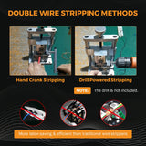 Load image into Gallery viewer, Mini Manual Wire Stripping Machine 2mm-20mm Copper Wire Peeler Machine Scrap Cable Stripper Hand Crank Drill Powered Wire for Scrap Copper Stripping