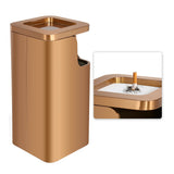 Load image into Gallery viewer, Gold Stainless Steel Office Trash Can, Garbage Can for School, Hotel ,Hospital, Elevator Entrance, Supermarket