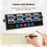 Load image into Gallery viewer, CAL-8B Portable Calculagraph 8-Channel Digital Kitchen Timer Commercial Cooking Timing LCD Display Clock Shaking Reminder