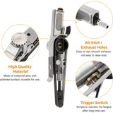 Load image into Gallery viewer, Mini Air Belt Sander for Woodworking Metal Working 20mm 3/4 Inch Handheld Angle Grinder with 3 Belts 80/100/120 Grit Industrial Pneumatic Tool