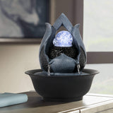 Load image into Gallery viewer, Tabletop Water Fountain Indoor Waterfall Fountain with LED Rolling Ball, Feng Shui Zen Desktop Fountains Calming Water Sound Relaxation Fountain for Home Office Decor