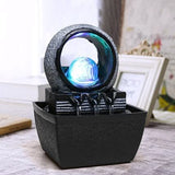 Load image into Gallery viewer, Tabletop Water Fountain Indoor Fountains Illuminated Feng Shui Zen Meditation Calming Relaxion Waterfall Fountain for Home Bedroom Office Decor
