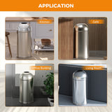 Load image into Gallery viewer, 30 Gallon Stainless Steel Kitchen Trash Can, Garbage Can
