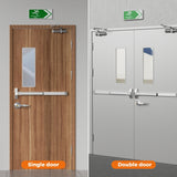 Load image into Gallery viewer, BEAMNOVA Door Push Bar Panic Exit Device with Exterior Lever, 70cm/27.5” Stainless Steel Commercial Emergency Exit Door Push Bar, Exit Device Parts Door Hardware for 28”-50” Wood Metal Door