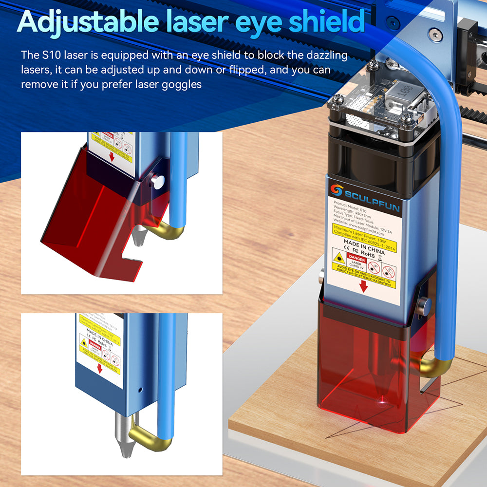 Powerful SCULPFUN S9 Laser Module For Laser Engraving Machine & Laser Cutter