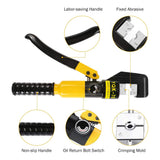 Load image into Gallery viewer, Custom Hydraulic Hand Crimper Crimping Tool for Stainless Steel Cable Railing Fittings for 1/8&quot; to 3/16&quot; Cable Wire Swaging Tool Kit 10 Ton with Stainless Steel Cable Cutter