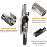 Load image into Gallery viewer, Mini Air Belt Sander for Woodworking Metal Working 20mm 3/4 Inch Handheld Angle Grinder with 3 Belts 80/100/120 Grit Industrial Pneumatic Tool