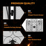 Load image into Gallery viewer, 49X31 inch Decorative Fireplace Screen Outdoor Fireplace Cover Screen 3 Panel Iron Mesh Modern Vintage Art Decor