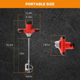 Load image into Gallery viewer, Electric Handheld Cement Mixer 2100W Concrete Mixer Machine Industrial Portable Hand Paint Stirrer for Mixing Feed, Oil Paint, Resins