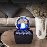 Load image into Gallery viewer, Tabletop Water Fountain Indoor Fountains Illuminated Feng Shui Zen Meditation Calming Relaxion Waterfall Fountain for Home Bedroom Office Decor
