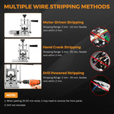 Load image into Gallery viewer, Electric/Manual Wire Stripping Machine 2-25mm Copper Wire Peeler Machine Scrap Cable Stripper Hand Crank Drill Powered Wire for Scrap Copper Stripping