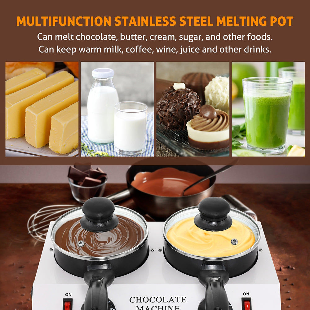 Chocolate Melting Pot with Manual Control, Commercial Chocolate Melter