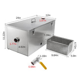 Load image into Gallery viewer, 25lbs Grease Trap for Restaurant, Commercial Kitchen Sink