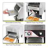 Load image into Gallery viewer, Commercial Conveyer Toaster 300pcs/h 2200W Bread Toaster Machine Bagel Maker Electric Countertop Kitchen Equipment for Restaurant, Snack Bar, Bakery