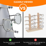Load image into Gallery viewer, Rotating Glasses Display Stand Sunglasses Holder Organizer Rack Eyeglass Turning Commercial Display Stand with Mirror for 40 Pairs of Glasses