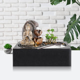 Load image into Gallery viewer, Tabletop Water Fountain Indoor Fountains Illuminated Feng Shui Zen Meditation Calming Relaxion Waterfall Fountain for Home Bedroom Office Decor