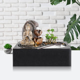 Load image into Gallery viewer, BEAMNOVA Tabletop Water Fountain Indoor Fountains Illuminated Feng Shui Zen Meditation Calming Relaxion Waterfall Fountain for Home Bedroom Office Decor