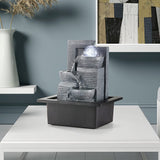 Load image into Gallery viewer, Water Fountain Indoor Fountains with Rolling Ball, Calming Water Sound Feng Shui Zen Waterfall Fountain Relaxion Tabletop Fountains for Home Office Decor