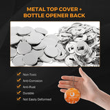 Load image into Gallery viewer, Button Maker Keychain Bottle Opener Making Mold 58mm with 100 Sets of Button Part Supplies, Circle Cutter, Accessories for Sliding Rail Pin Making Machine