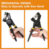Load image into Gallery viewer, Grommet Tool Kit 5.5/8/10mm Multi-Size Hand Press Eyelet Pliers Kit with 900 Grommet Supplies &amp; Hollow Hole Punch Tool Black Handheld Eyelet Setter for Tarp Leather Canvas