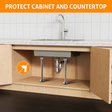 Load image into Gallery viewer, Undermount Sink Brackets,Set of 2 Adjustable Stainless Steel Sink Support Brackets, Never Fall Sink Repair System for Kitchen and Bathroom, Undermount Sink Mounting Brackets(16 to 29.5 inch)