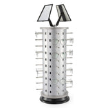 Load image into Gallery viewer, Rotating Glasses Display Stand Sunglasses Holder Organizer Rack Eyeglass Turning Commercial Display Stand with Mirror for 40 Pairs of Glasses
