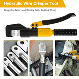 Load image into Gallery viewer, Custom Hydraulic Hand Crimper Crimping Tool for Stainless Steel Cable Railing Fittings for 1/8&quot; to 3/16&quot; Cable Wire Swaging Tool Kit 10 Ton with Stainless Steel Cable Cutter