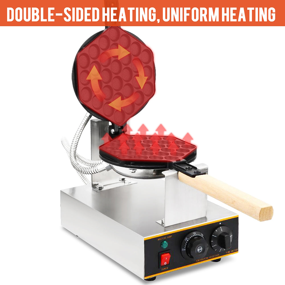 Commercial bubble waffles maker