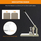 Load image into Gallery viewer, Corner Rounder Cutter Manual Corner Rounder Paper Punch Cutter with R6mm R10mm Interchangeable Dies for Heavy Cardstock, Plastic, Aluminum Sheet