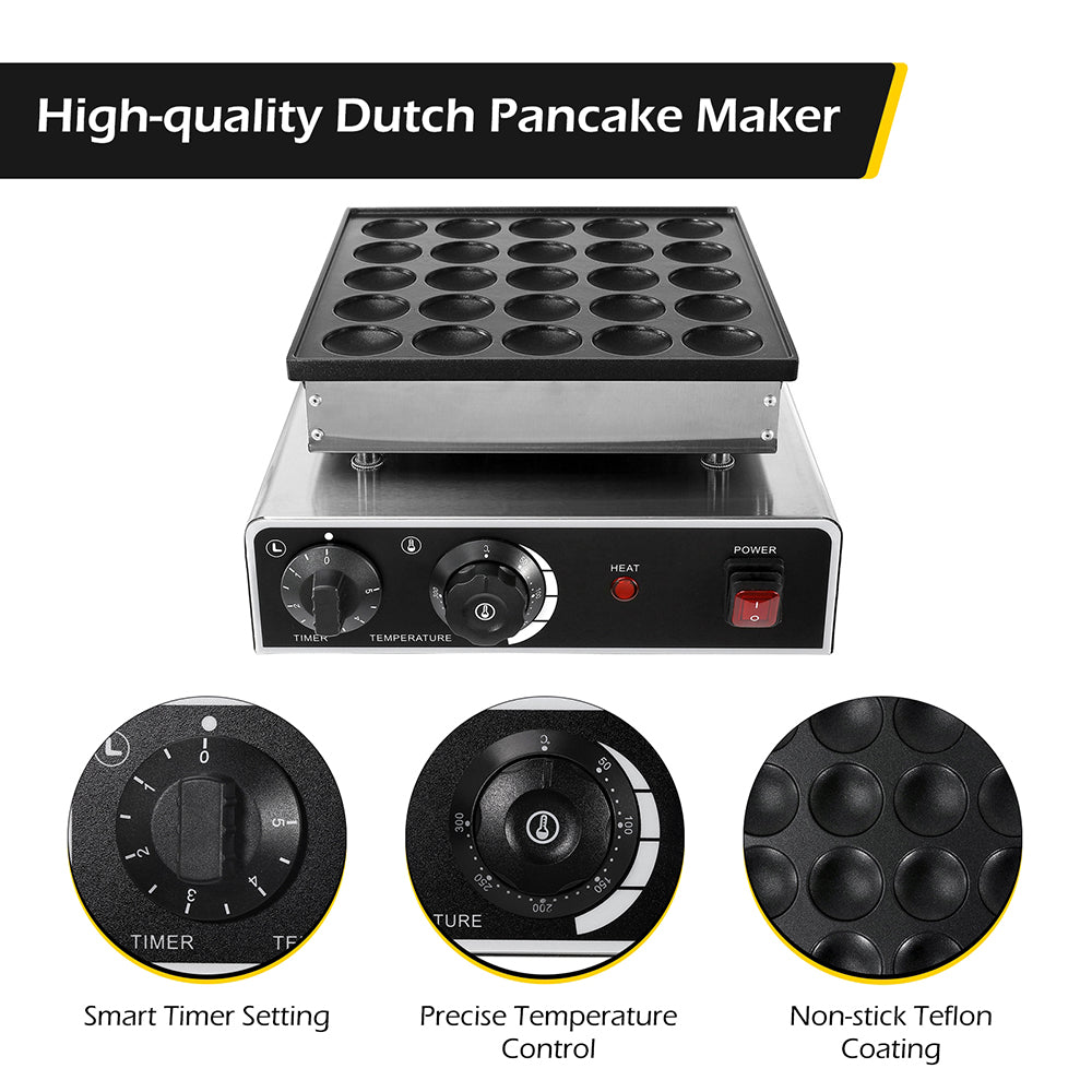 Mini Pancake Maker, 950w Electric Non-Stick Muffin Maker Machine