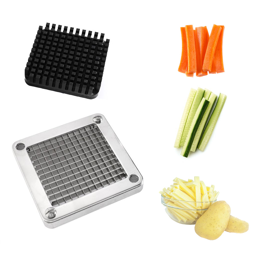 Commercial Chopper Vegetable Fruit w/ 4 Replacement Blades Cutter