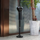 Load image into Gallery viewer, Adjustable Floor Standing Ashtray Outdoor, Stainless Steel Windproof Cigar Ashtrays for Patio Home Office, Stand Ash Tray with Lid for Cigarettes