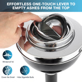 Load image into Gallery viewer, Adjustable Floor Standing Ashtray Outdoor, Stainless Steel Windproof Cigar Ashtrays for Patio Home Office, Stand Ash Tray with Lid for Cigarettes